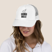 Sigma Male  Lone Wolf   Trucker Hat (In Situ)