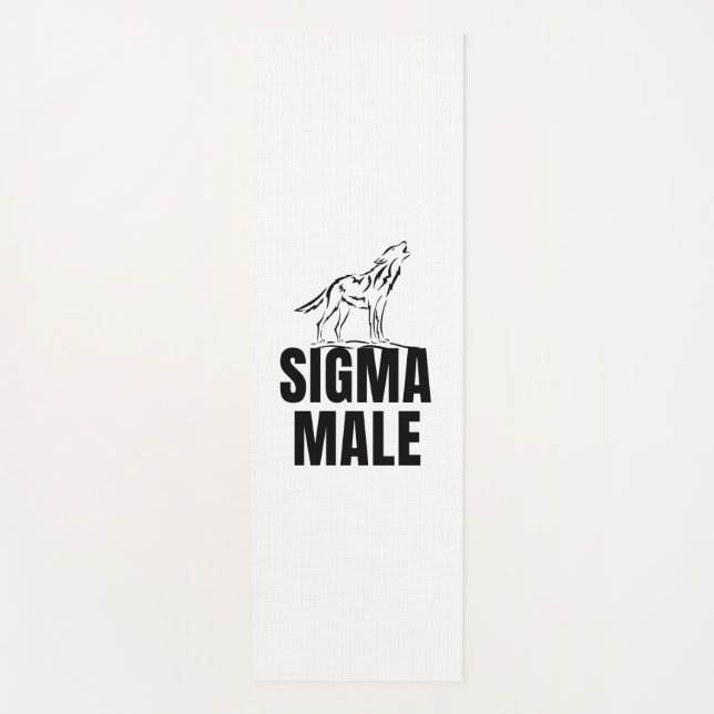 Sigma Male  Lone Wolf   Yoga Mat (Front)