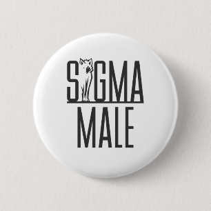 Sigma Male Wolf Lone Loner Meme 6 Cm Round Badge