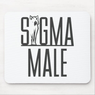 Sigma Male Wolf Lone Loner Meme Mouse Mat