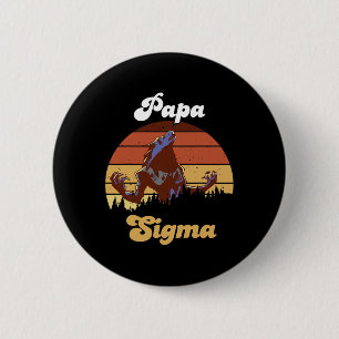 Sigma Papa Wolf Match Tribe Wolves Camping Pack Fa 6 Cm Round Badge
