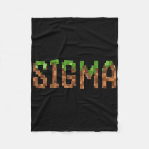 Sigma - Retro Video Game Pixel Art 8-bit Pc Gamer  Fleece Blanket