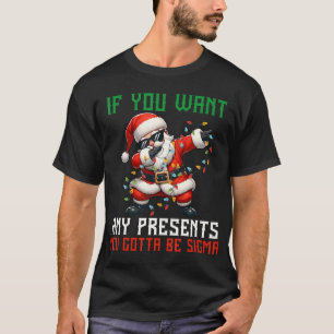 Sigma Santa Shirt Boys Dabbing Santa Funny
