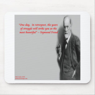 Sigmund Freud Famous "Struggle" Quote Mouse Mat