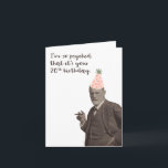 Sigmund Freud Funny 20th Birthday Psychology Card<br><div class="desc">A funny 20th Birthday card featuring Sigmund Freud in a festive party hat and the caption,  "I'm so psyched that it's your 20th birthday."</div>