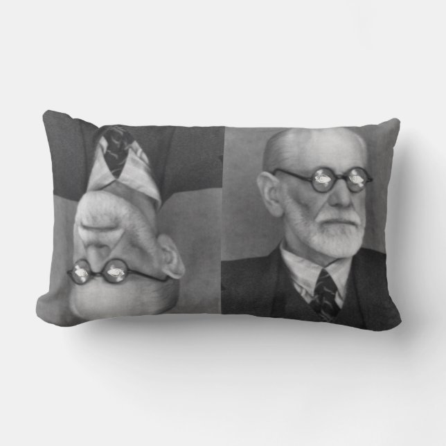 Sigmund Freud Lumbar Cushion (Front)