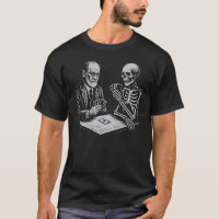 Sigmund Freud playing cards with death