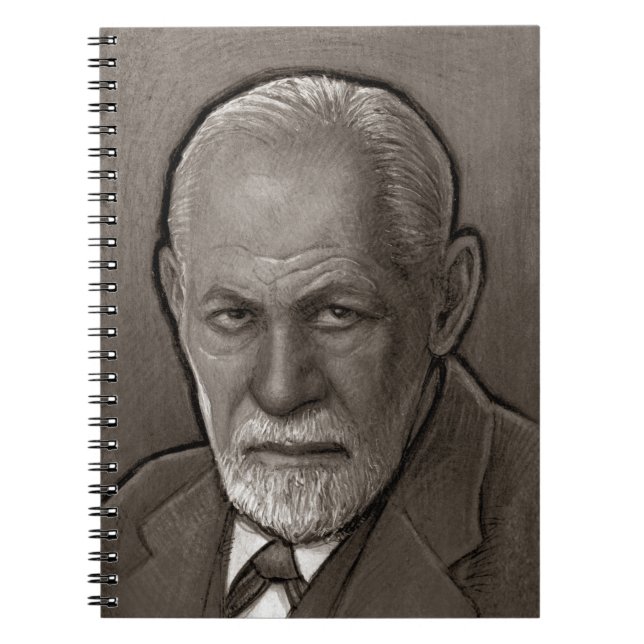 Sigmund Freud Portrait Notebook (80 Pages B&W) (Front)