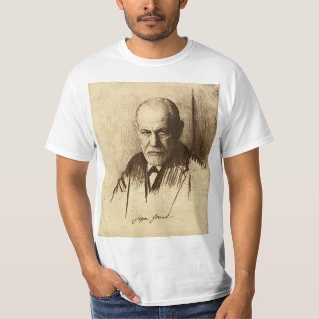 SIGMUND FREUD PSYCHOANALYSIS PSYCHOLOGY T-SHIRT (Front)