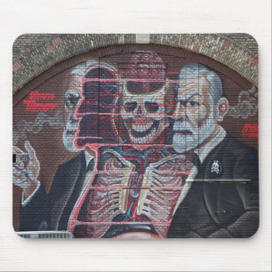 Sigmund Freud Street Art Mouse Mat
