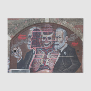 Sigmund Freud Street Art Tissue Paper