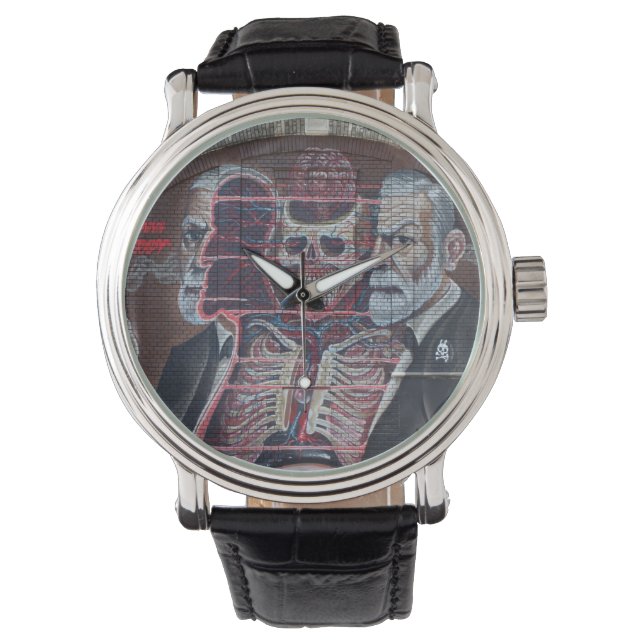 Sigmund Freud Street Art Watch (Front)