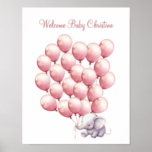 Sign a Balloon, Guestbook, Guest Book Poster