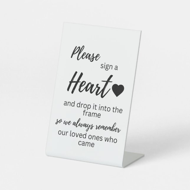 Sign a Heart Sign (Front)