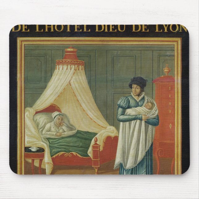 Sign advertising the services of a midwife mouse mat (Front)