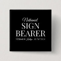 Sign Bearer Wedding