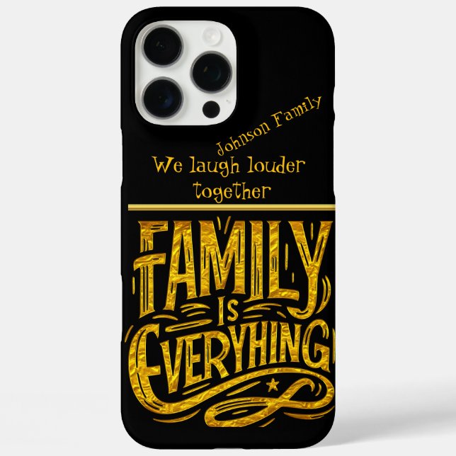 Sign Celebrating the Essence of Family Connection Case-Mate iPhone Case (Back)