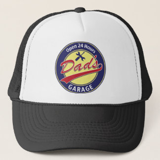 Sign "Dad's Garage" with editable text Trucker Hat