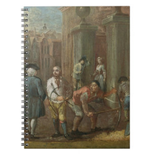Sign for a Paviour, c.1725 (oil on panel) Notebook