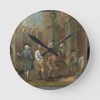 Sign for a Paviour, c.1725 (oil on panel)