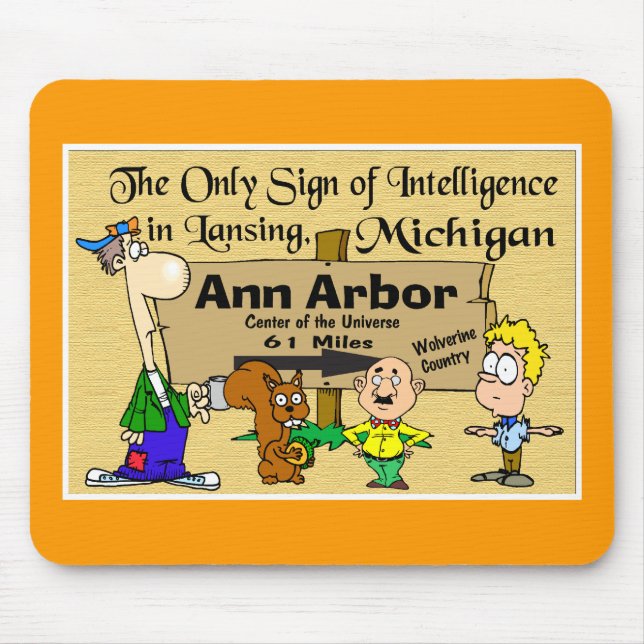 Sign for Ann Arbor Mouse Mat (Front)