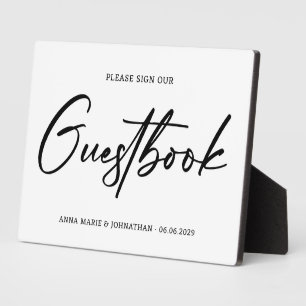 Sign Guestbook Wedding sign  Plaque