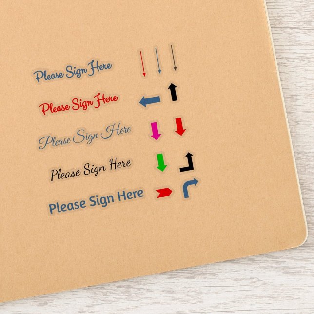 Sign Here Arrows (sign here)