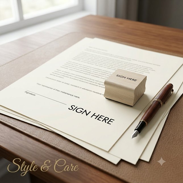 SIGN HERE Rubber Stamp for Documents (SIGN HERE Rubber Stamp for Documents)