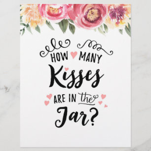 SIGN How many kisses are in the jar?