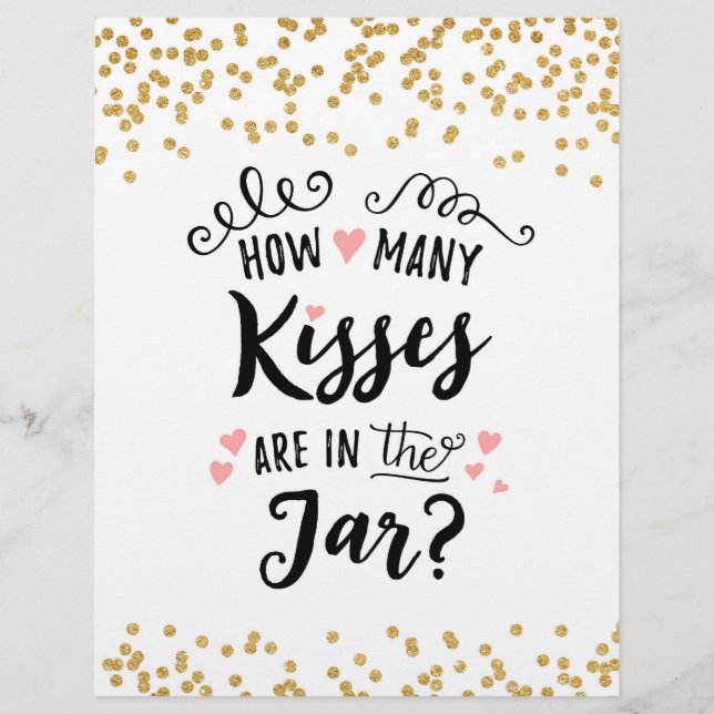 SIGN How many kisses are in the jar? (Front)