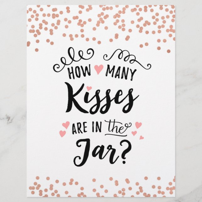 SIGN How many kisses are in the jar? (Front)