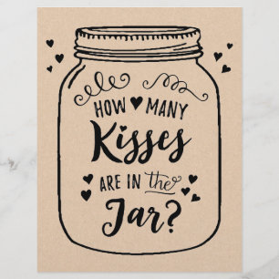 SIGN How many kisses are in the jar?