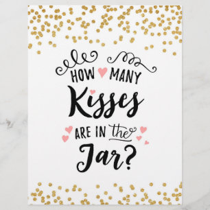 SIGN How many kisses are in the jar?