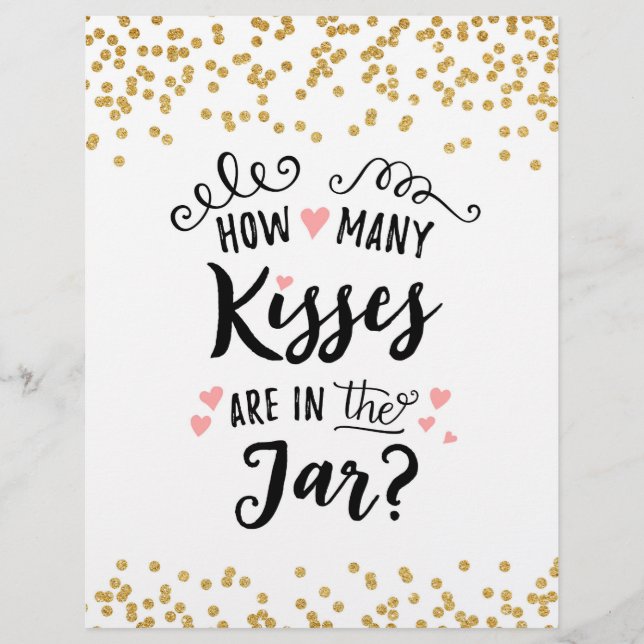 SIGN How many kisses are in the jar? (Front)