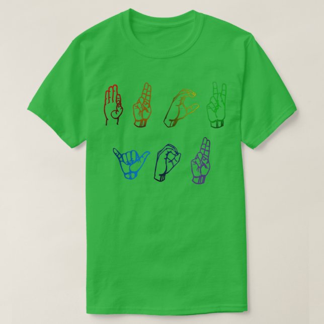 sign language 27 T-Shirt (Design Front)