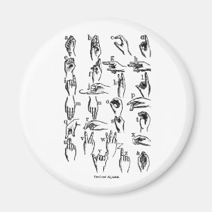 Sign Language Alphabet Magnet