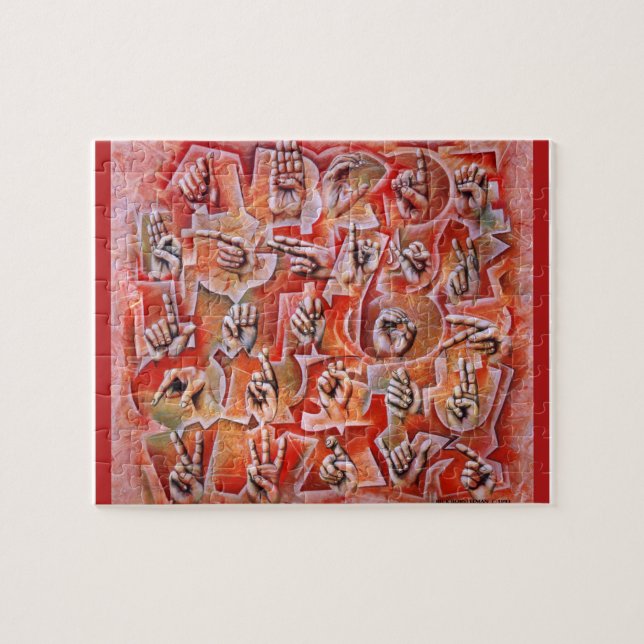 Sign Language Alphabet puzzle (Horizontal)