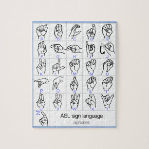 SIGN LANGUAGE ALPHABET puzzle