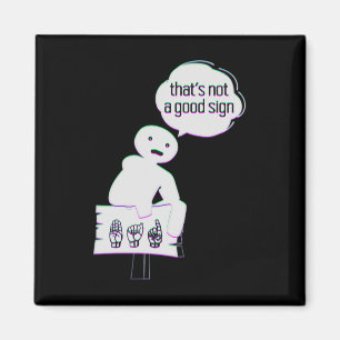Sign Language ASL American Hand Talking Awareness  Magnet