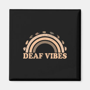 Sign Language Asl Hand Gesture Deaf Vibes Awarenes Magnet
