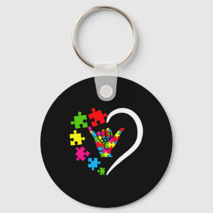 Sign Language Asl Love Autism Awareness Day Appare Key Ring