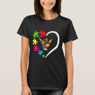 Sign Language Asl Love Autism Awareness Day Appare T-Shirt