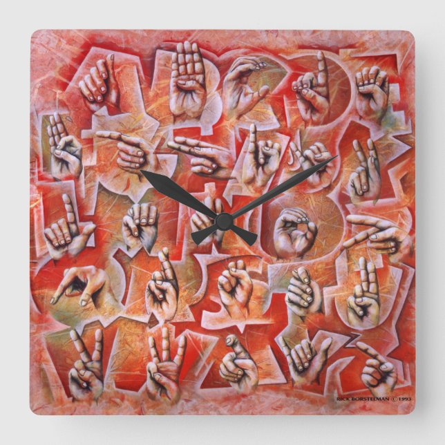 Sign Language clock (Front)