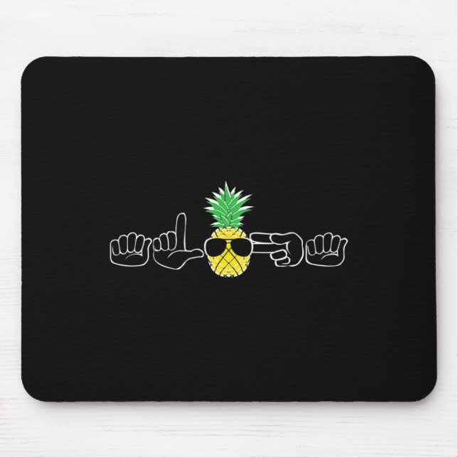 Sign Language Clothes Beach Deaf Signing Awareness Mouse Mat (Front)