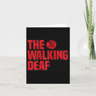 Sign Language Coach Deaf Awareness Gift Black Card