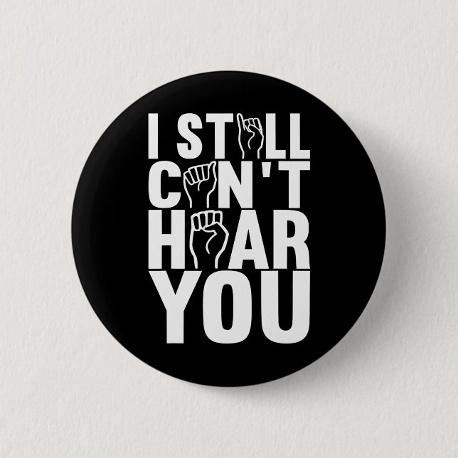 Sign Language Deaf Awareness 15  6 Cm Round Badge (Front)