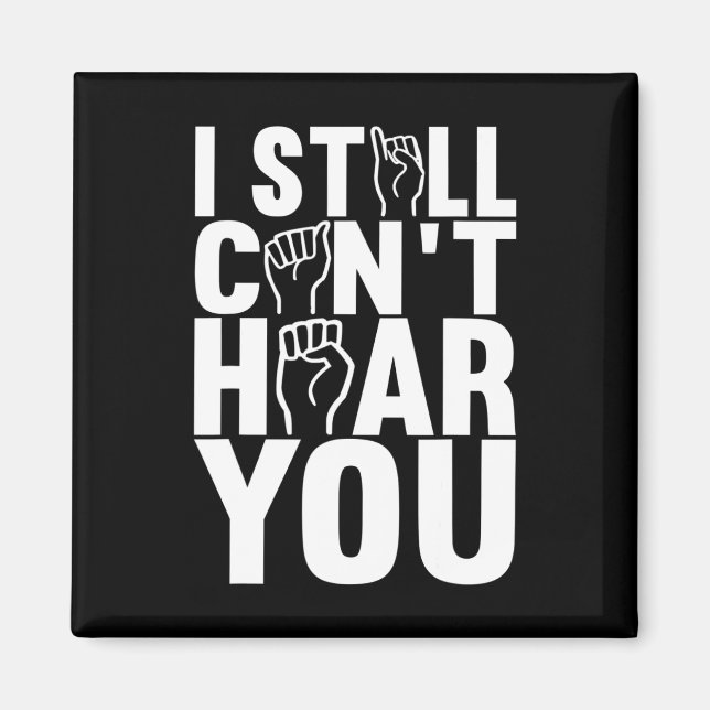 Sign Language Deaf Awareness 15  Magnet (Front)