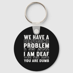 Sign Language Deaf Awareness 20 Key Ring