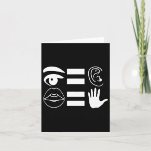 Sign Language Deaf Awareness 6 Card
