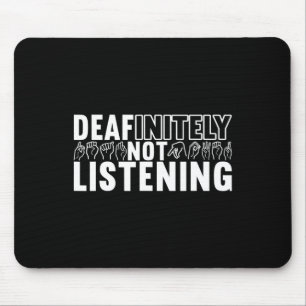 Sign Language Deaf Awareness 9  Mouse Mat